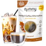 Nummy Creations 150 cup Caramel Instant Caffeine-Free Coffee Alternative with Dandelion. Coffee Substitute, Chicory Coffee 300g