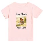 PB TECH Personalised Kids T Shirts, Boys, Girls Custom Age and Name Birthday T Shirt, Birthday Gift Ideas for Boys Girls Top Tee. (as8, Age, 12_Years, 14_Years, Regular, Pink)