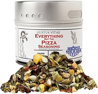 Everything But the Pizza Seasoning | Gourmet Spice Blend | Non GMO, All Natural | Handmade in Small Batches in USA | Artisanal Seasoning Mix | Magnetic Tin | GLP-1 Friendly | Sustainably Sourced Rub | Ultra Premium | Gustus Vitae | #846