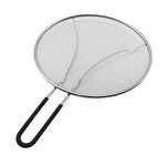 29cm Splatter Screen Guard for Frying Pan - Protect from Hot Oil & Grease Splash When Cooking. Extra Fine Mesh Stainless Steel Pot Cover Keeps Your Kitchen Clean