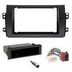 Sound-way Radio Frame 1 DIN / 2 DIN Car Radio Fascia Adaptor for Fiat Sedici/Suzuki SX4