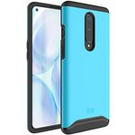 TUDIA DualShield Designed for OnePlus 8 5G UW (Verizon Version) Case, Merge Shockproof Tough Dual Layer Hard PC Soft TPU Slim Protective Case Cover - Blue