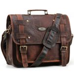 Handmade World Vintage Handmade Leather Messenger Bag For Laptop Computer Men Brown Leather Office Work Briefcase Satchel