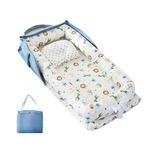 KWJNH Baby Lounger for newborn Breathable Soft Baby Nest Cover Co Sleeper For Baby Lounger Baby Floor Reversib 0-24 Months,Toddler