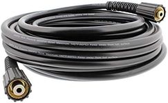 ABN Pressure Washer Hose 50 FT - 1/4 Inch Power Washer Hose Kink Resistant 3000 PSI High Pressure Hose with M22 Fittings
