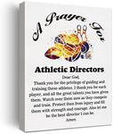 a Athletic Director's Prayer Canvas Home Wall Art Decor Director of Athletics Gift Painting 12x15 Athletic Professionals Poster Framed Ready to Hang