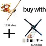 3d hologram fan 16.5 Inches and 17.