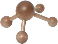 EVIDECO French Home Goods Natural Wooden Handheld Massager - Four-Node Roller
