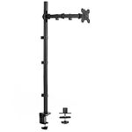 VIVO Extra Tall Single Monitor Desk Mount Stand with 39 inch Pole. Features Full Adjustability - Tilt and Articulation, Holds 13 to 32 inch Screens up to 22 lbs with VESA Mounting, Black, STAND-V011