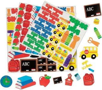 Foam Adhesive School Shapes - Bulk Set of 500 Pieces - Back to School and Teacher Classroom Supplies