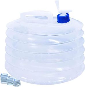 LESUNTINGY Collapsible Water Container with Tap 15L Camping Water Containers Water Carrier Camping Accessories BPA-Free Perfect for Caravans Camping Hiking Travel BBQ Travel Outdoor Use (15L)