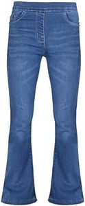 A2Z 4 Kids Muchachas Mezclilla Pantalones Comodidad Elástico Jeggings Acampanado Campana Abajo - Jeans JN36 Mid Blue 11-12