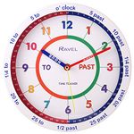 Ravel Children's 25cm Time Teacher Wall Clock - White