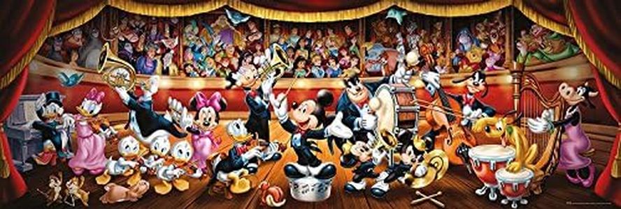 Clementoni - 39445 - Disney Panorama Collection Puzzle for Adults and Children - Disney Orchestra - 1000 Pieces Multicolor