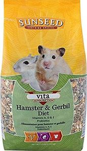 Sun Seed Company Sss93413 6-Pack Sunscription Vita Daily Diet Hamster/Gerbil Food, 2.5-Pound