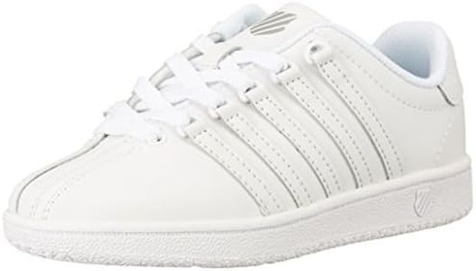 K-Swiss Kid's Clasic VN Sneaker, White/White, 13 M Little Kid