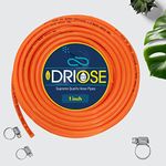 DRIOSE® 3 Layered Heavy Duty Braided 1 inch (25MM) Length : 30 Meters, With 3 Clamps || Watering Pipe Lightweight, Durable & Flexible Hose || Garden Car Wash Floor Clean Pet Bath Yard