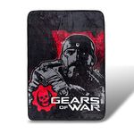 Just Funky Gears of Wars Fleece Blanket | Licensed Gears of War Merchandise 45 x 60 Inches