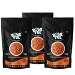 Bowlful Veg Makhanwala, 60 gms, Mildly Spicy Red Gravy with Mixed Vegetables | Pure Natural, Freeze Dried Food (Pack of 3)