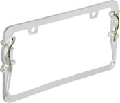 Bell Automotive 22-1-46453-8 Universal Chrome Diamond Lizard Design Number Plate Frame