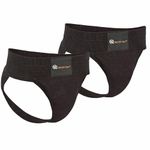 NEVER QUIT Gym Supporter for Men | Ideal for Workout and Running, Cricket, Tennis, Sports| Compression Brief Abdomen Support for Boys (in, Alpha, 2XL, Regular, Pack of 2)