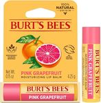 Burt's Bees 100% Natural Origin Moisturising Lip Balm, Pink Grapefruit with Beeswax & Fruit Extracts, 1 Tube, 4.25g