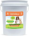 All About Pets Snow and Ice Melt - Gentle on Your Pets Paws and Made with No Toxic Chlorides or Painful Rock Salt Safe for Dogs & Cats - 15 lb Bucket