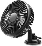 linlinfa Car Fan, USB Fan, 12V/24V Universal 360°Rotating Car Cooling Fan With 3 Speed Adjustable Strong Wind Low Noise For Car, Truck Vehicle,home (Sucker fan)