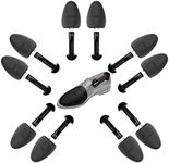 IAN Plastic Shoe Tree Stretchers Men Shoe Trees for Sneakers Travel Practical Plastic Adjustable Length Shoe Organizers (1 Pair, Black), 1 pair (005)