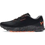 Under Armour Men's Charged Bandit Trail 3 Hiking Shoe, (001) Black/Black/Orange Blast, 11