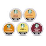 Starbucks K-Cup Coffee Pods, Naturally Flavored Coffee Variety Pack for Keurig Brewers, 100% Arabica, 1 Box (40 Pods)