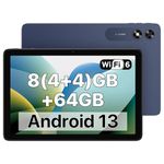 Tablet UMIDIGI G2 Tab Android 13 Tablet 8(4+4) GB RAM+64GB up to 1TB 10.1 inch Tablet 8MP+8MP Dual Camera WiFi 6 Bluetooth 5.0 6000mAh Split Screen Canada Android Tablet