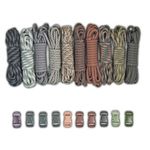 Paracord Planet Paracord Survival Bracelet Project Gray Colors Combo Kit with 100 Feet in 10 Colors and 10 Buckles