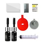 FunnAura 13PCS Windscreen Chip Repair Kit, Nano Glass Repair Fluid for Repair Scratches, Cracks, Star-Shaped Crack