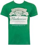 Budweiser St. Patricks Day Green Label Tee Shirt (X-Large), Green, X-Large