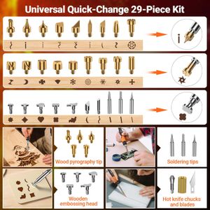 Preciva Wood Burning Kit, 70-Piece Pyrography Tool Set
