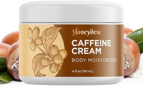 Concealing Caffeine Cream for Cellulite Reduction - Ultra Moisturizing Cellulite Cream for Thighs Butt and Belly with Rich Shea and Cocoa Butter - Light Scented Vegan Firming Body Lotion for Women