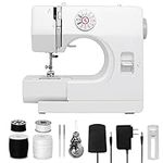 WENMILY Sewing Machine Upgraded Multi-function Sewing Machine, Mini Sewing machine, 12 Kinds of Stitch Sewing, Double Thread, Two Speeds, Reverse Sewing,portable sewing machine for beginners