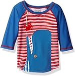 Mud Pie Boys' Rash Guard, Whale, 6-9 Months