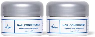 Elon Lanolin-Rich Nail Strengthener,Conditions Nails & Protects Cuticles, Recommended by Dermatologists & Podiatrists 2 Pack (7.5g jar)