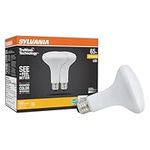 SYLVANIA LED TruWave Natural Series BR30 Light Bulb, 65W Equivalent Efficient 7W, Medium Base, Dimmable Frosted 2700K Soft White, 2 Pack