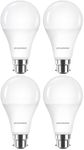 SYLVANIA GLS Frosted LED Light Bulbs, B22, 8W, 806 Lumens, Warm White 2700K - 4 Pack