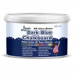 MagicWall Chalkboard Paint | 500 ML - Matt Finish | Water Base | Blackboard, Classroom Walls, Kids room Walls (Dark Blue)