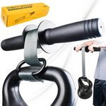 VAIIO Forearm Strengthener and Wrist Roller with Quick Locking Mechanism - Durable PVC Anti-Slip Grip Handles - Perfect for Men and Women - Ideal for Hand, Wrist, and Forearm Strength Training Grey