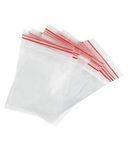 PlantaZee Zip Lock Bags (Pack of 100) 06 inch x 08 inch, Clear, Strong, Air Tight Pouches (Resealable/Reclosable Bags)