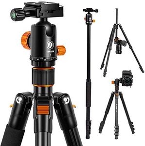 Tarion Q550 Trípode Profesional de Alta con Cabezal de Drenaje de líquido, Vista panorámica Completa 360 con Base de Placa de liberación rápida para cámara réflex Digital, videocámara (Q550)