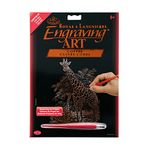 Copper Foil Engraving Art Kit 8""X10""-Giraffe & Baby