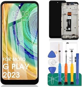 for Moto G Play 2023 Screen Replacement for Motorola Moto G Play 2023 LCD Replacement Screen for Moto G Play 2023 XT2271-5 Display Touch Screen Digitizer Assembly Repair with Frame