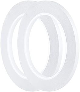 ASTARON 2 Rolls Double Sided Tape for Art Crafts DIY Projects, Office Supplies,6mm x 25 Meters