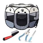 Pet Playpen, Breathable Pet Cage Te